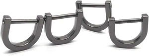 U Form D Ring mit Schließschraube Schäkel schwarz  - Bild 1 von 5