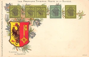 Suisse - Canton de Genève - Les premiers timbres-poste de la Suisse - Litho - Ed - Picture 1 of 2