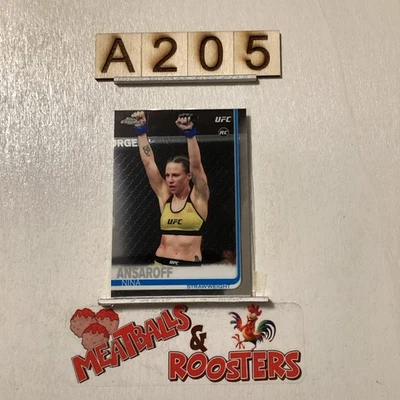 2019 Topps Chrome UFC Nina Ansaroff #97 Rookie RC - Image 1 of 3
