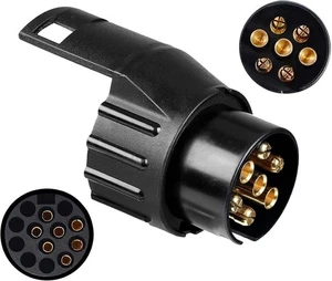 Anhänger Adapter 7/13 7-polig 7pol. auf 13-polig 13pol. Trailer Stecker - Picture 1 of 9