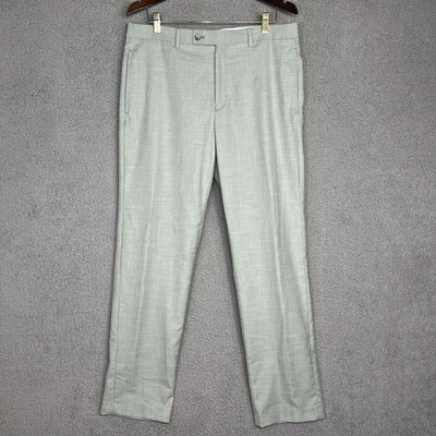 Pantalones de vestir Ralph Lauren para hombre ultra flexibles frente plano verde menta 34x32 Foto 1 de 4