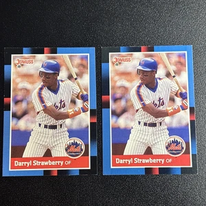 Donruss Darryl Strawberry 1988 - Lote de 2 tarjetas - Imagen 1 de 5