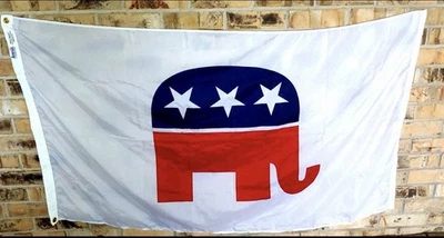 Republican Flag 3x5 Ft  Made in the USA by Annin #379302 nylon NYL_GLO - Image 1 of 4