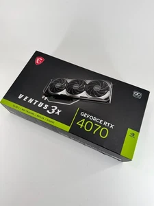 MSI GAMING GeForce RTX 4070 VENTUS 3X 12G OC Graphics Card 2520 MHz NEW - Picture 1 of 9