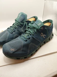 Scarpe da corsa On Cloud X Storm Tide blu/teal da uomo Cloudtec sneaker taglia 14M - Foto 1 di 8