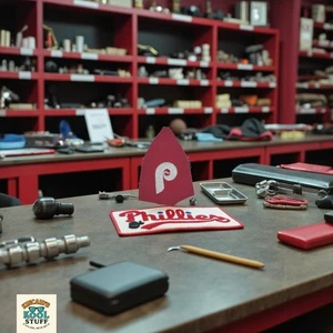 Philadelphia Phillies Vintage 1970 - 1974 White "P" Hat Logo 2" Team Logo Patch - Bild 1 von 4