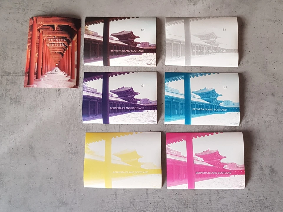 SCOTLAND-TEMPLES AND ARCHITECTURE-BLOCK &PROGRESSIVE PROOFS MNH - Image 1 of 1