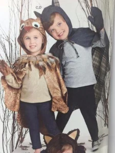Simplicity Sewing Pattern 1304 Childs Lined Animal Cape Costume Size 3-8 Uncut - Picture 1 of 4