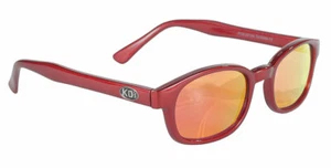 Gafas de sol KD Fire rojo espejo metálico Sons of Anarchy motocicleta con bolsa 20124 - Imagen 1 de 10