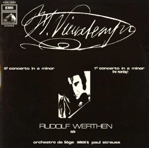 VIEUXTEMPS Violin Concertos 5 & 7 WERTHEN STRAUSS EMI C063-23424 S/C Autographed - Picture 1 of 3