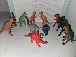 Dinosauro Personaggi Plastica Dinosauro Giocattoli Gioco Set di 12 - Foto 1 di 6