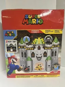 Nintendo Super Mario Deluxe Bowser's Castle Playset esclusivo Bowser COMPLETO - Foto 1 di 18
