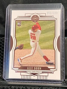Alec Bohm RC 2021 Chronicles Legacy Red #53/100 Phillies - Picture 1 of 2