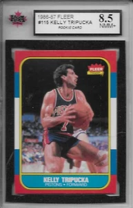 Baloncesto Fleer 1986-87 radiocontrol Kelly Tripucka #115 KSA 8,5 NMM+ Detroit Pistons - Imagen 1 de 2