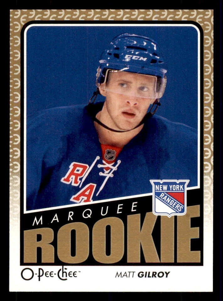 2009-10 O-Pee-Chee #776 Matt Gilroy New York Rangers RC - Image 1 of 2