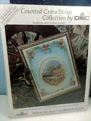 KIT PUNTO DE CRUZ CONTADO ANNABEL'S COTTAGE DMC VINTAGE 14 UNIDADES + MONTAJE IMPRESO Foto 1 de 4