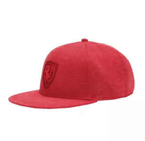 Puma Ferrari LS FB Rosso Corsa Flat Brim Red Baseball Hat Adult Strap Back Cap - Picture 1 of 2