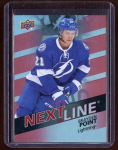 2016-17 Upper Deck Overtime Next in Line Red #NL16 Brayden Point 22/25 - Picture 1 of 2