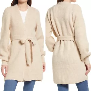 NUEVO SUÉTER DE PIEDRA TOPSHOP TEJIDO MANGA BLUSA con cinturón grueso 4-6 (S) - Imagen 1 de 12