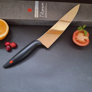 KASUMI Titanium Kochmesser 20 cm, goldfarben, viele Vorteile - Bild 1 von 12