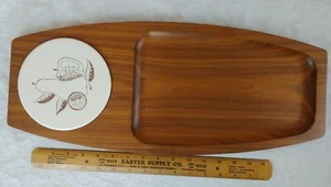Vintage 60er MCM Gladmark Sun Valley California Teak Holz Käsetablett Brett - Bild 1 von 11