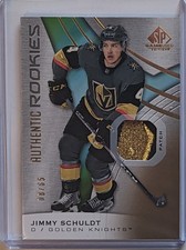 2019-20 SP Game Used Gold Spectrum Premium Materials /65 Jimmy Schuldt Rookie RC