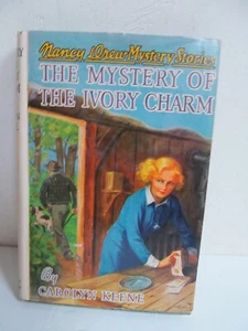 Nancy Drew Buch - 1936 - Geheimnis des Elfenbein Charm #13 HB DJ - Bild 1 von 7