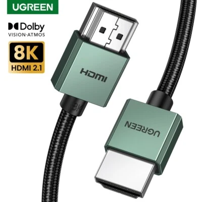 UGREEN HDMI 2.1 Cable 8K/60Hz 3D HDCP Video Cable For TV Xiaomi Box PC Laptop 5m - Image 1 of 4