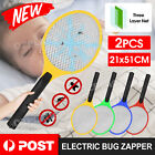 2x Bug Zapper Electric Tennis Racket Mosquito Fly Swatter Insect Killer Handheld