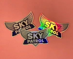Sky Patrol Holographic Vinyl Sticker Decal Label GI Joe Retro Style 90s 3” - Picture 1 of 4