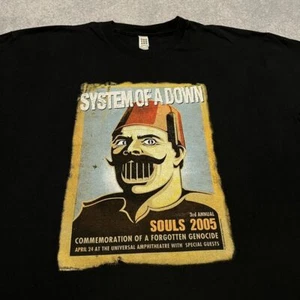 Rare 2005 System of a Down Souls Genocide Band Black Unisex Tshirt S-5XL KH7203 - Bild 1 von 3