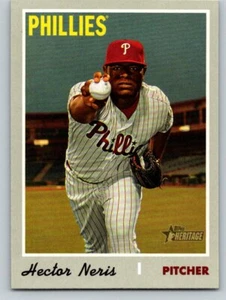  2019 Topps Heritage #722 Hector Neris SP Phillies - Picture 1 of 2