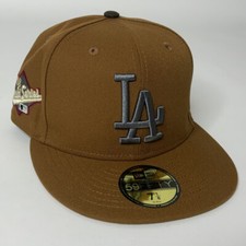 New Era LA Dodgers Lids Hat Drop Exclusive Cigar 59Fifty Fitted Hat Sz 7 1/8 NEW