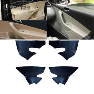 2/4pcs Microfiber Leather Car Door Panel Armrest Cover Mat For Passat B6 2006-10 - Picture 1 of 6