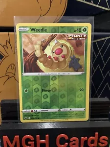 Weedle 001/198 Reverse Holo Chilling Reign Pokemon TCG Card NM/M + Cardsaver - Picture 1 of 2