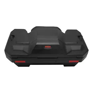 82L ATV Rear Passenger Seat Cargo Storage Helmet Pack Trunk Box Luggage Lounger - Picture 1 of 22