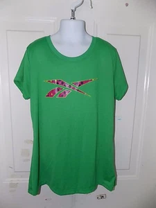 Reebok Green Short Sleeve Shirt Size L (12/14) Girl's EUC - Picture 1 of 3