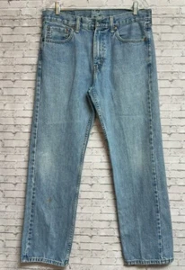 Pantalones de mezclilla para hombre Levi's 505 33 X 30 raros rojos solo pestaña R leer descripción - Imagen 1 de 18