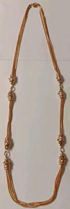 Jackie Kennedy 36" Multi Strand Lioness Head Necklace - Picture 1 of 6
