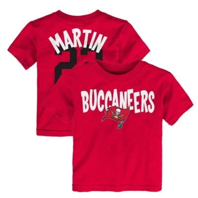 Camiseta Doug Martin Tampa Bay Buccaneers Outerstuff NFL Infantil Roja "Torbellino" Foto 1 de 3