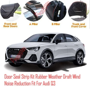 Door Seal Strip Kit Rubber Weather Draft Wind Noise Reduction For Audi Q3 - Picture 1 of 12
