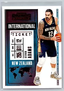 Biglietto Internazionale 2020-21 Panini Contenders #24 Steven Adams Red Pelicans - Foto 1 di 2