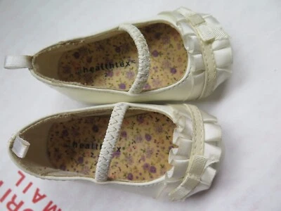 Sapatilhas HEALTHTEX infantis femininas tamanho "2"CREME BRANCO - Imagem 1 de 4