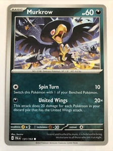 Pokémon TCG Paldea Evolved Murkrow 131/193 NM - Picture 1 of 2