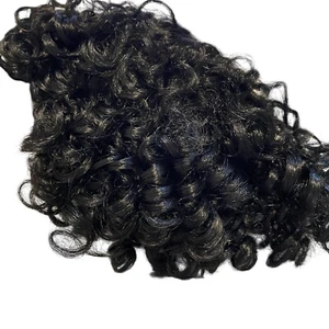 Tallinas doll hair wig black curly size 10 African American Short Style WTA9 - Picture 1 of 6
