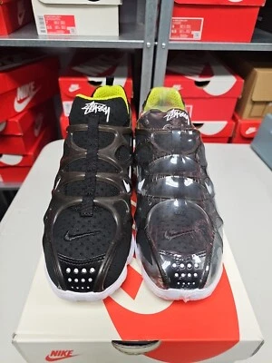 AIR ZM SPIRIDON KK x Stussy "BLACK/WHITE" SIZE 9  2020 NEW IN HAND  - Image 1 of 4