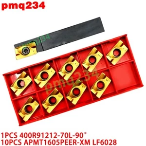 400R91212-70L-90 Rough boring tool holder +10PCS APMT1605 Carbide Milling Insert - Picture 1 of 6