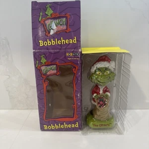 GRINCH Bobblehead How Grinch Stole Christmas ToySite with Box 2002 - Picture 1 of 5