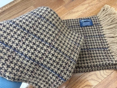 Polo Ralph Lauren верблюжья шерсть и кашемировый шарф классическая елочка с бахромой - Изображение 1 из 4