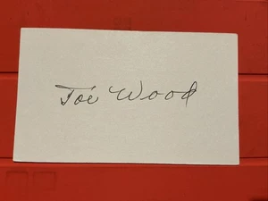 Smoky Joe Wood🔥🔥MLB Debut: 1908 Boston Red Sox🔥🔥Autograph 🔥🔥 - Picture 1 of 1
